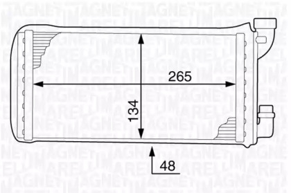 Салонный теплообменник MAGNETI MARELLI для BMW 3 (E30) M3 2.3