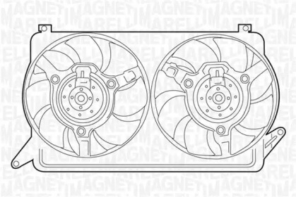Система воздушного охлаждения MAGNETI MARELLI для ALFA ROMEO 146 (930_) 1.9 JTD (930.B4B)