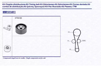 Комплект ремней ГРМ MAGNETI MARELLI для NISSAN KUBISTAR (X76) 1.2